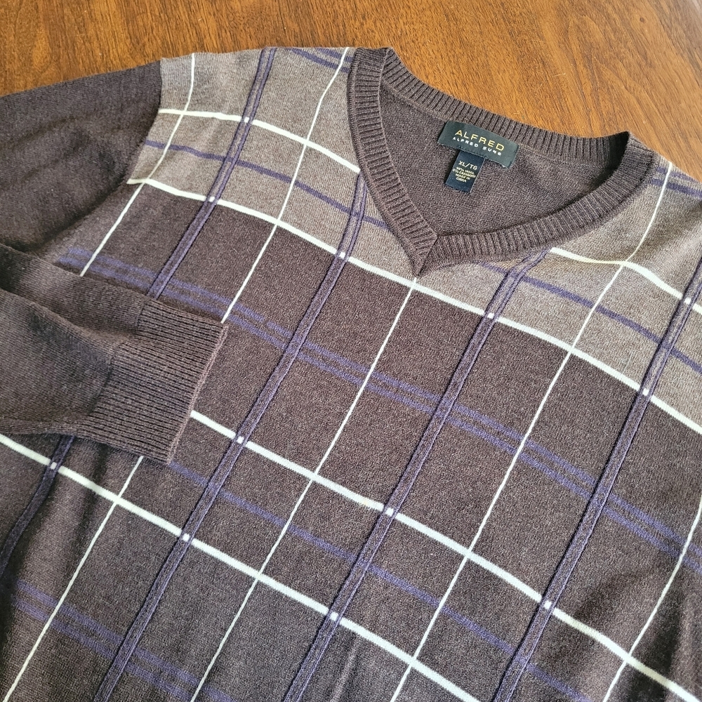 Alfred Alfred Sung Men's Cashmere Wool Blend Sweater Size XL